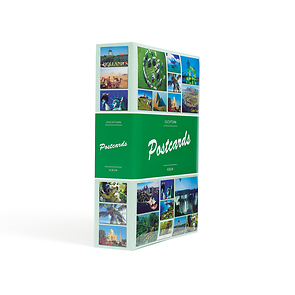 Postcards Album für 200 Postkarten, inkl. 50 festeingebundenen Klarsichthüllen
