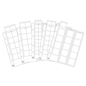 Optima Münzhüllen, 5er Pack