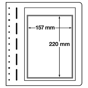Leuchtturm Blankoblätter, 1er  Einteilung, für ETBs, 10er Pack