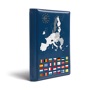Route Taschenalbum für 12 Euro Kursmünzensätze, blau