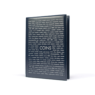 Route Taschenalbum für 96 Münzen bis 33 mm Durchmesser, blau