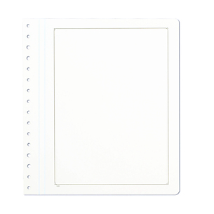 KABE Blankoblätter, weißer Albenkarton mit schwarzer traditioneller Randlinie, 10er Pack