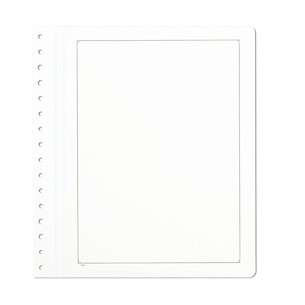 KABE Blankoblätter weißer Albenkarton mit schwarzer traditioneller Randlinie, 10er Pack