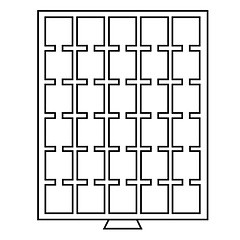 38 x 38 schwarze Einlage