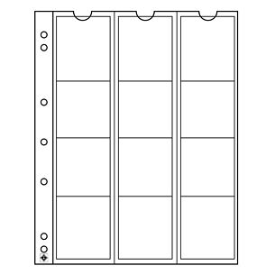 Numis Münzhüllen mit 12 Fächern für Münzen bis 44 mm Ø, 5er  Pack