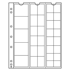 Numis Münzhüllen Mix mit 33 Fächern für diverse Durchmesser, 5er Pack