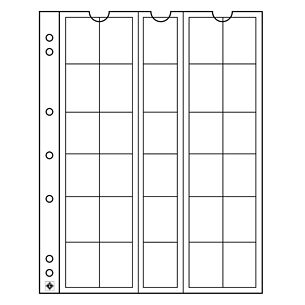 Numis Münzhüllen mit 30 Fächern für Münzen bis 25 mm Ø, 5er  Pack