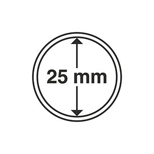 Münzkapseln GRIPS 25 mm, 10er  Pack