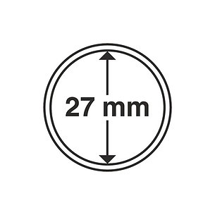 Münzkapseln GRIPS 27 mm, 10er  Pack