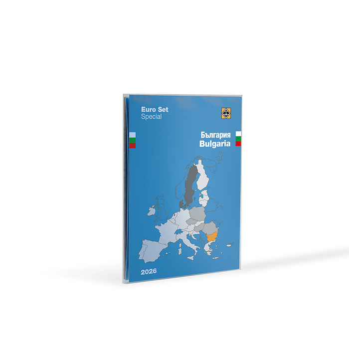 Münzkarte für 1 Euro-Kursmünzensatz Bulgarien