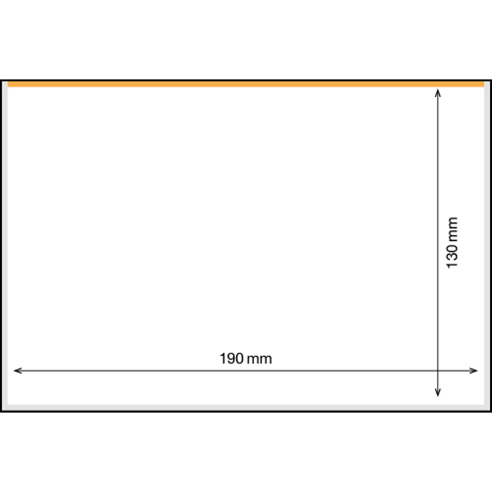 Basic 190 Banknoten Schutzhüllen, 50er Pack, 190x130mm