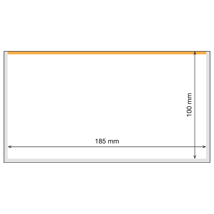 Basic Plus 185 Toploader Hüllen für Banknoten, 25er Pack
