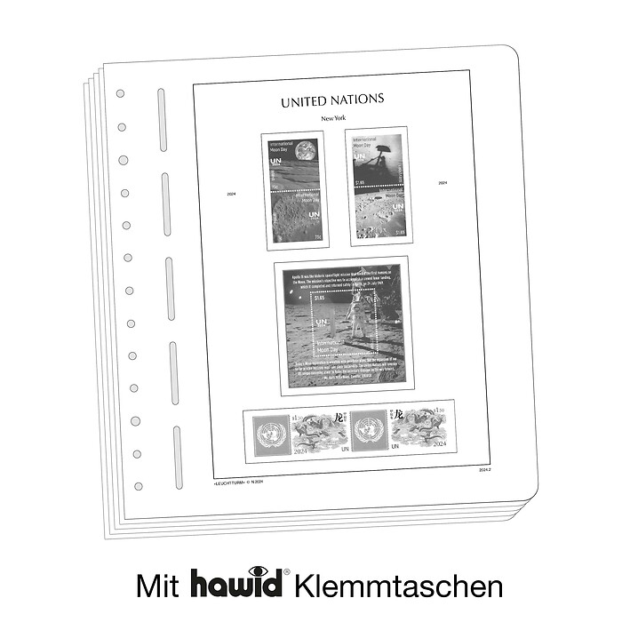 Leuchtturm Nachtrag mit Klemmtaschen UNO New York 2025