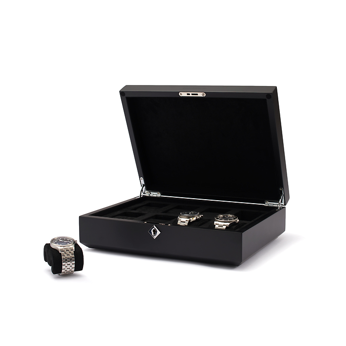 Chronos Uhrenbox, 8er, taupe