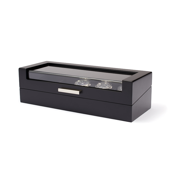 Tempor Uhrenbox, 5er, schwarz