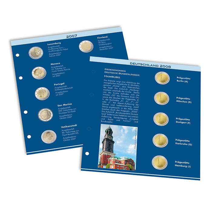 Numis Nachtrag 2026 für 2 Euro Album, deutsch