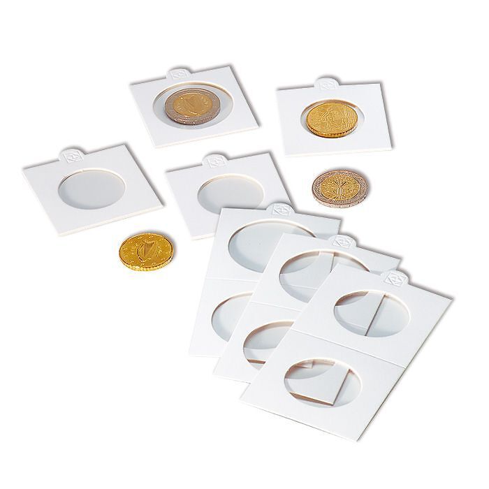 Münzrähmchen MATRIX, weiß, Innendurchmesser 22,5 mm, selbstklebend, 1.000er-Pack