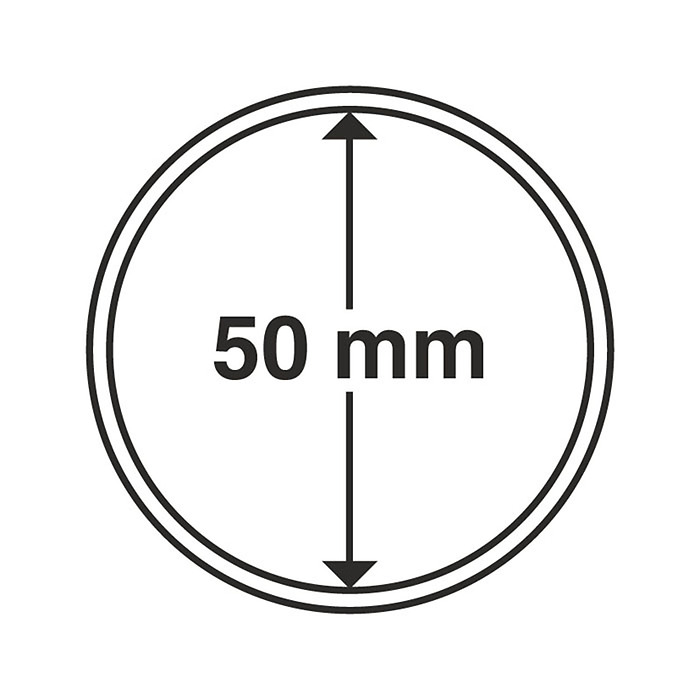 Grips Münzkapseln  50 mm, 10er  Pack