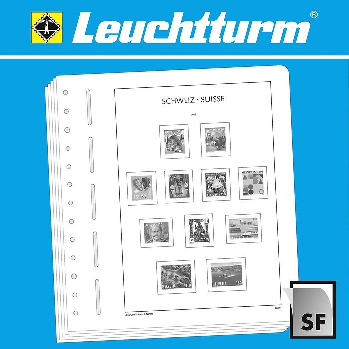 LEUCHTTURM SF-Vordruckblätter Schweiz 1843-1907