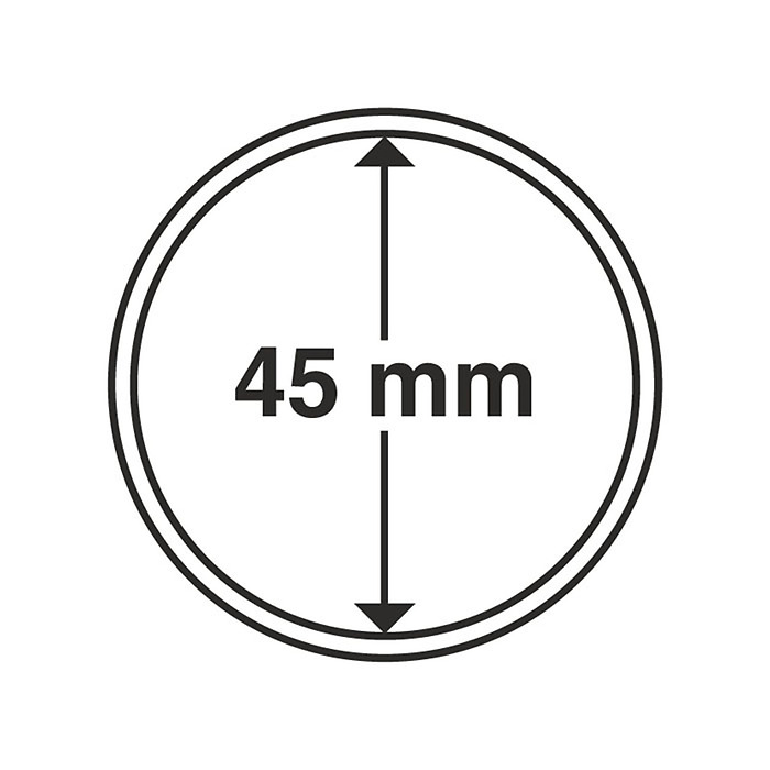 Grips Münzkapseln  45 mm, 10er  Pack