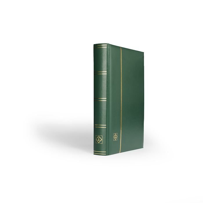 Comfort Einsteckbuch, DIN A4,  64 schwarze Seiten, wattierter Einband, grün