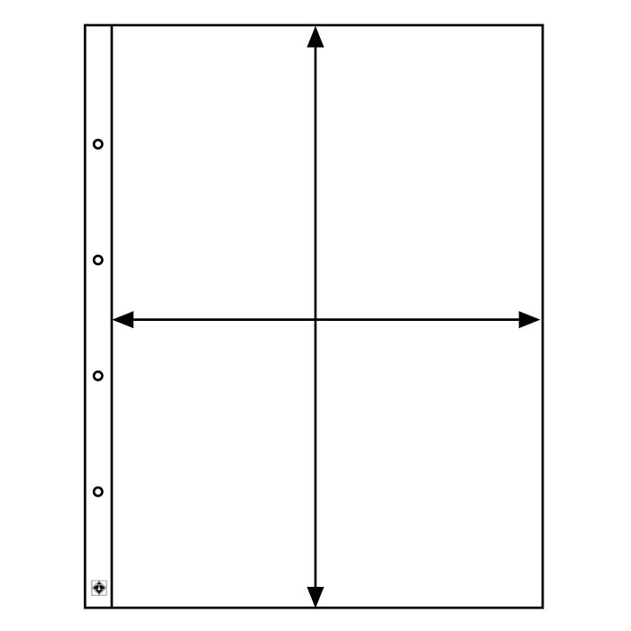 Kanzlei Kunststoffhüllen, 1er  Einteilung, glasklar, 5er-Pack
