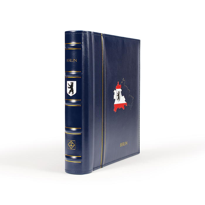 Perfect DP Drehstabbinder, Classic Design, Prägung 'Berlin', inkl. Schutzkassette, blau