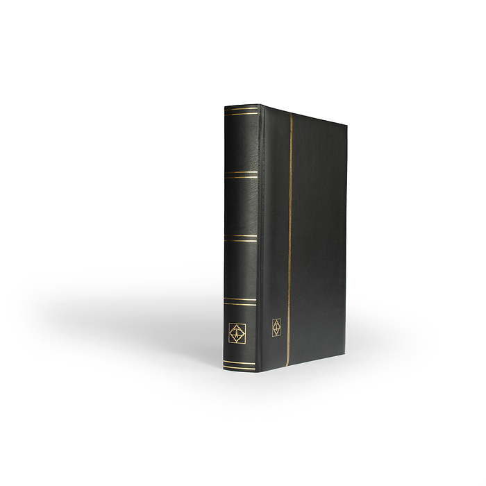 Comfort Einsteckbuch, DIN A4,  64 schwarze Seiten, wattierter Einband, schwarz