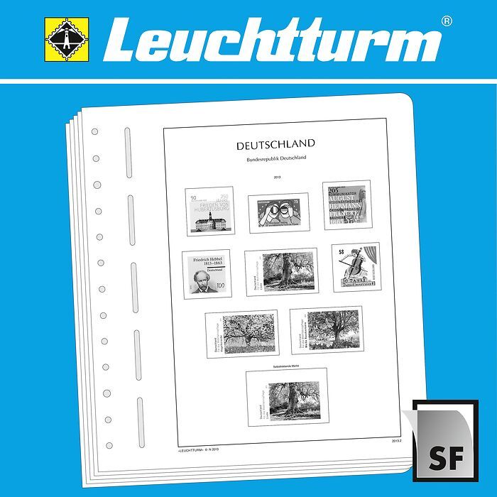 LEUCHTTURM Blankoblätter SF-Ausführung für englische Dauermarken (Machin, Wilding)