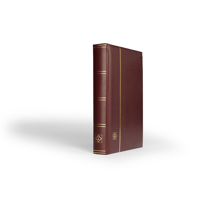 Comfort Einsteckbuch, DIN A4,  64 schwarze Seiten, wattierter Einband, weinrot