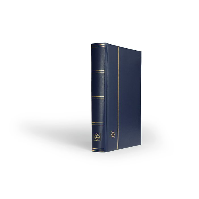 Comfort Einsteckbuch, DIN A4,  64 schwarze Seiten, wattierter Einband, blau