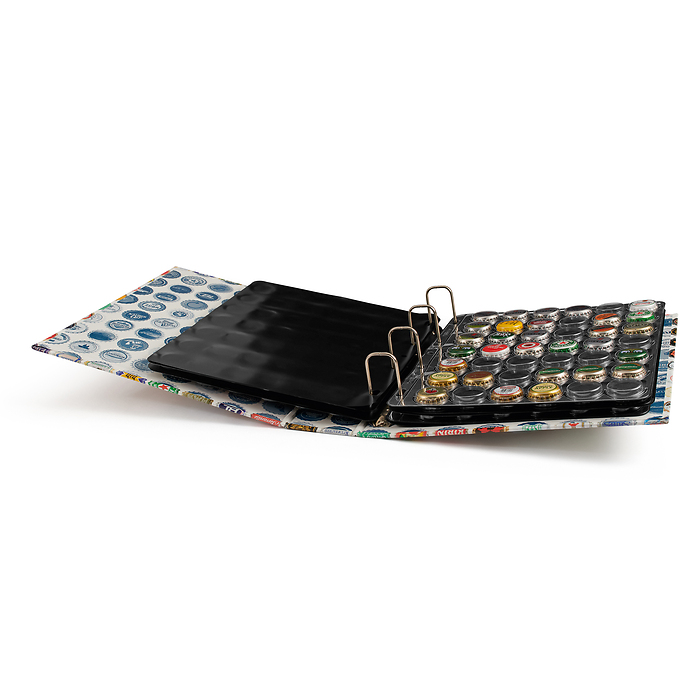 Grande Ringbinder für Kronkorken, inkl. 5 Compart Hüllen