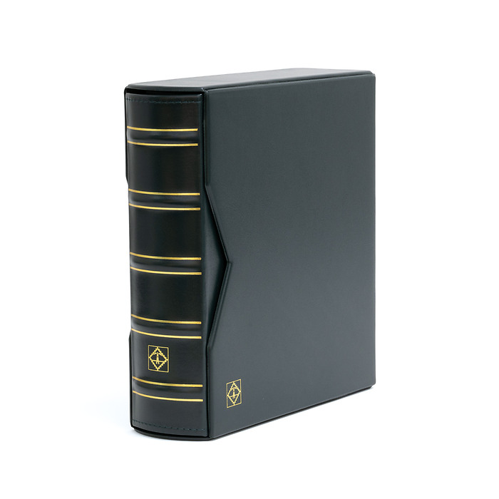 Album für 200 FDCs oder Briefe in C6, inkl. Schutzkassette,  grün