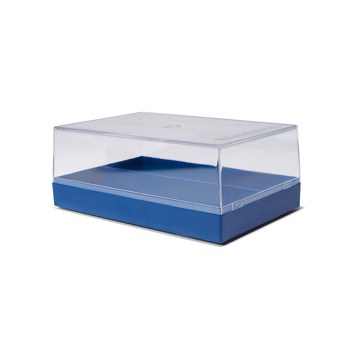 KRBox Kunststoffbox für 100 Münzrähmchen, blau