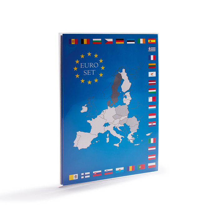 Münzkarte für 1 Euro-Kursmünzensatz