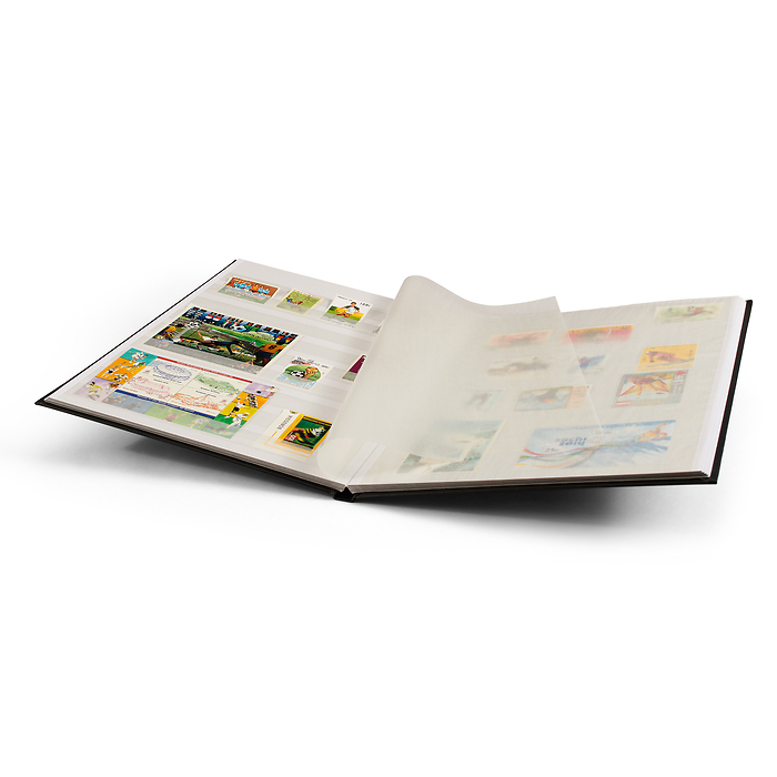 Basic Einsteckbuch, DIN A4, 16 weiße Seiten, unwattierter Einband, schwarz