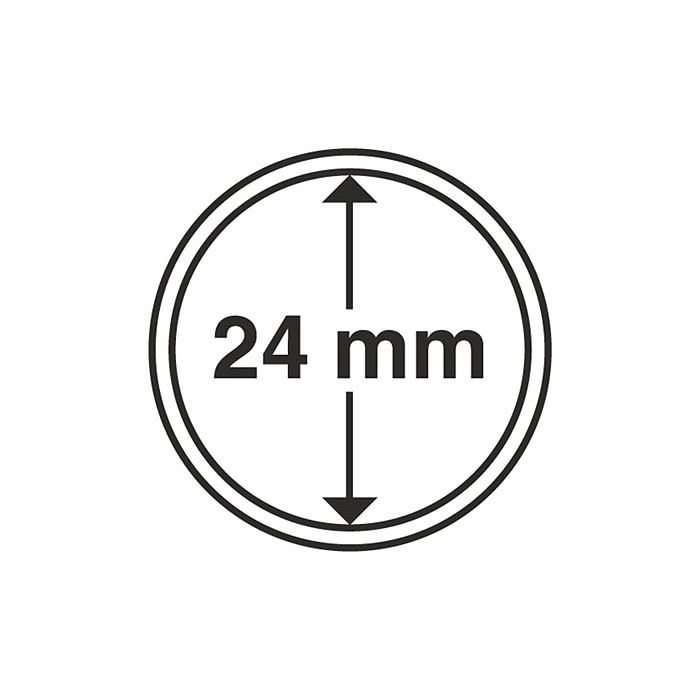 Münzkapseln GRIPS 24,3 mm, 10er Pack