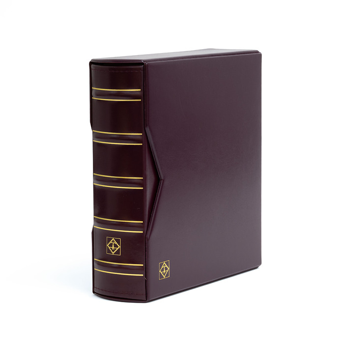 Album für 200 FDCs oder Briefe in C6, inkl. Schutzkassette,  rot