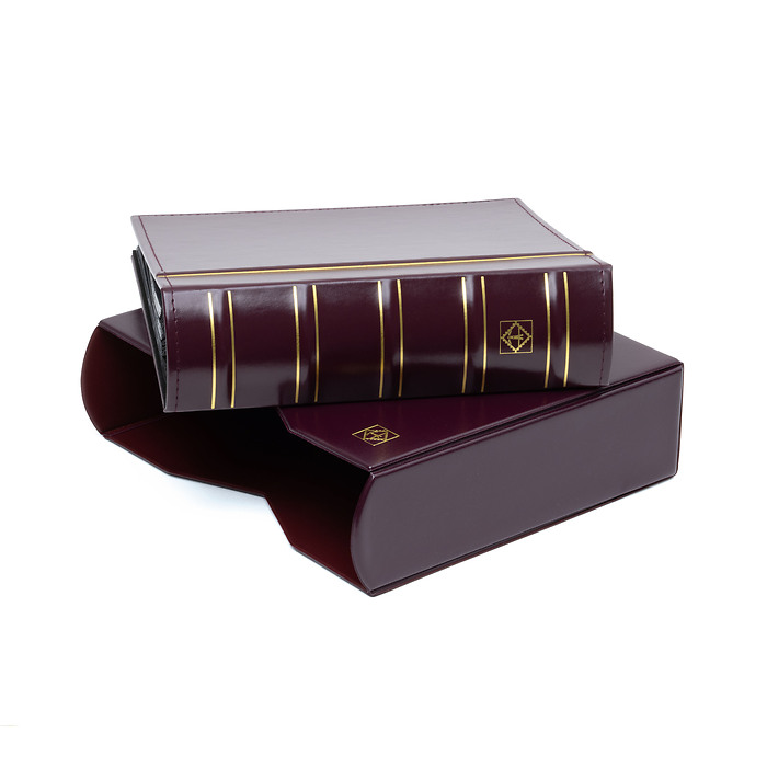 Album für 200 FDCs oder Briefe in C6, inkl. Schutzkassette,  rot