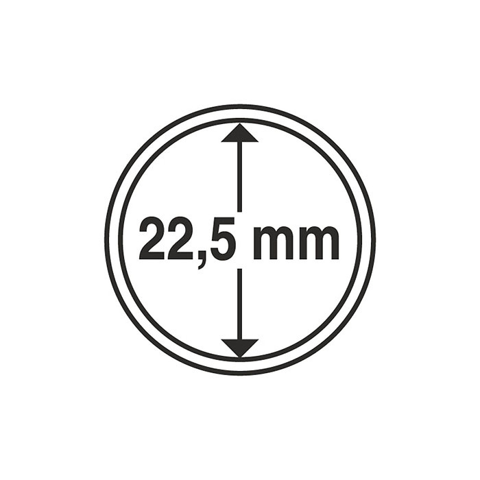 Grips Münzkapseln  22,5 mm, 10er Pack