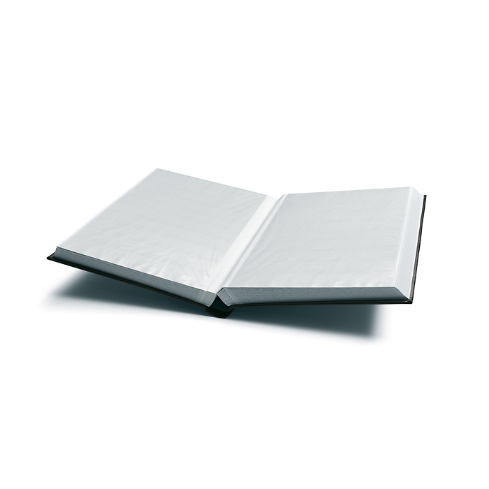 Comfort Einsteckbuch, DIN A4,  64 weiße Seiten, wattierter Einband, schwarz