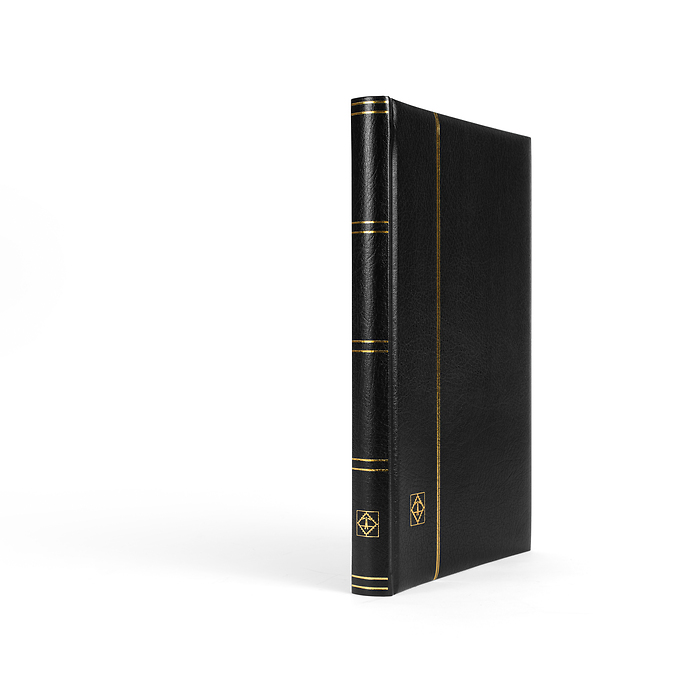 Einsteckbuch PREMIUM, DIN A4, 32 schwarze Seiten, wattierter Ledereinband*, schwarz