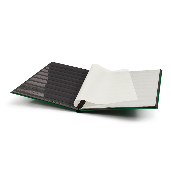 Basic Einsteckbuch, DIN A4, 16 schwarze Seiten, unwattierter Einband, grün