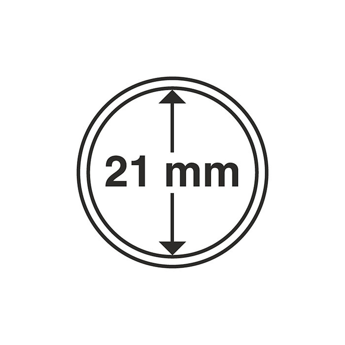 Grips Münzkapseln  21 mm, 10er  Pack