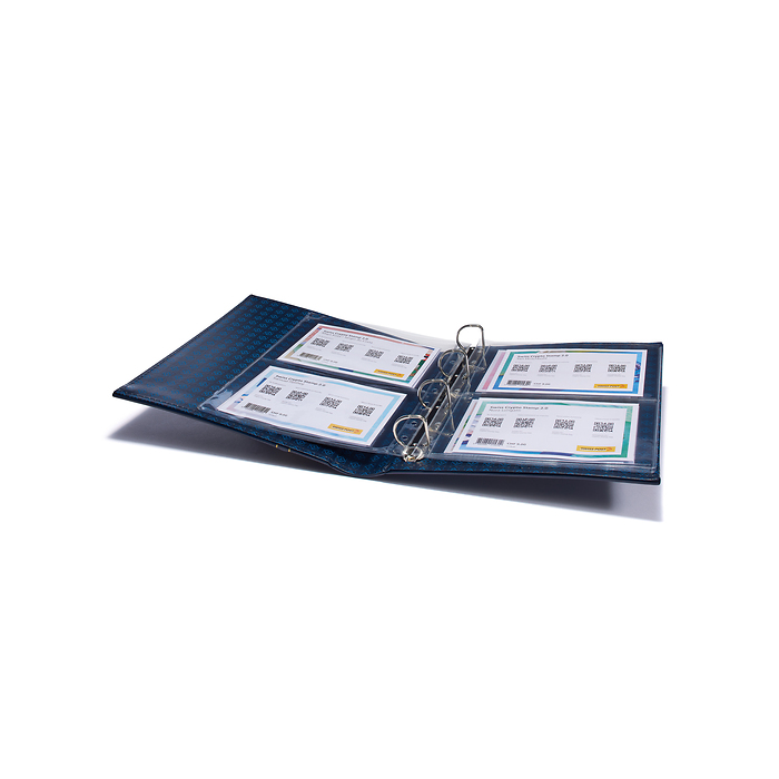 Vario Ringbinder im Classic-Design, inkl. Schutzkassette, blau