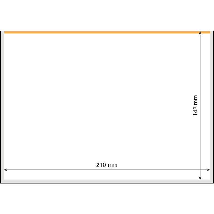 Basic 210 Banknotenschutzhülle 210x148 mm (A5), 50er Pack