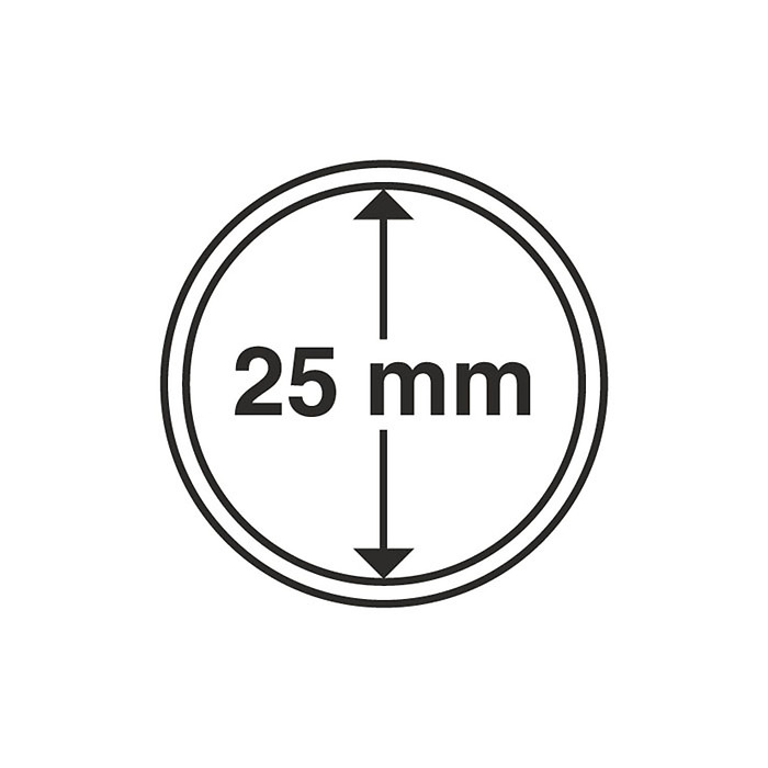 Grips Münzkapseln  25 mm, 10er  Pack