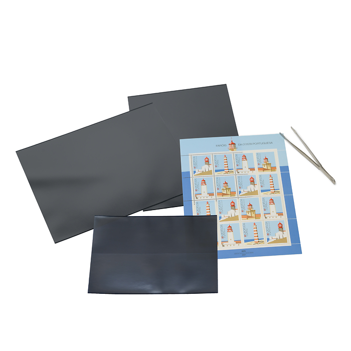 hawid Blocktaschen 160x120 mm  Doppelnaht, glasklare Trägerfolie / 2203