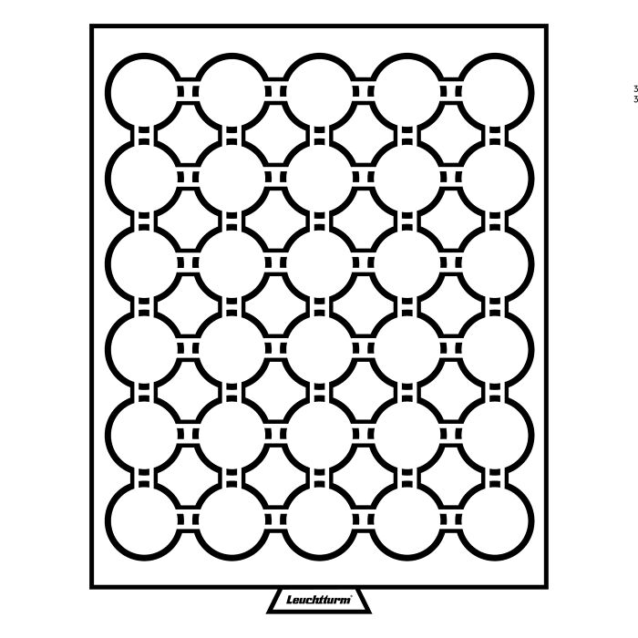 MB Münzbox mit 30 Fächer für GRIPS 33, rauchfarben