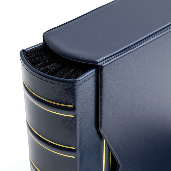 Album für 200 FDCs oder Briefe in C6, inkl. Schutzkassette,  blau